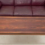 Danish long rosewood coffee table