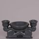 Double ceramic candlestick