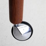 "AT-45" teak serving trolley by Hans Wegner for Andreas Tuck / Mid-century Danish modern design / 1960s