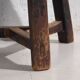 Antique round dark colored stool (c.1900)