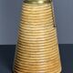 Lampe de table en rotin, bambou et laiton, Italie années 1970
