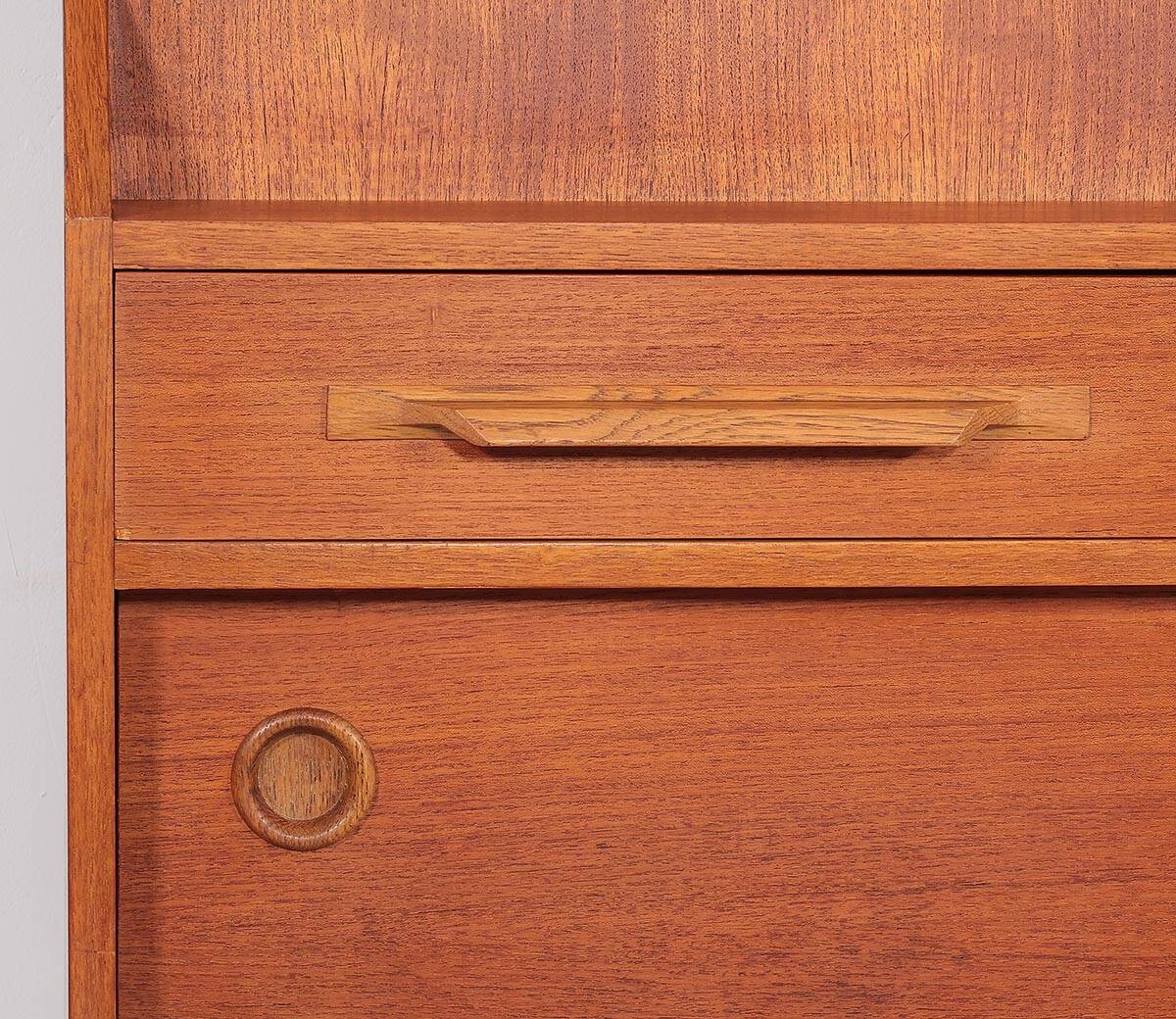 Vintage teak secretary from the 60s