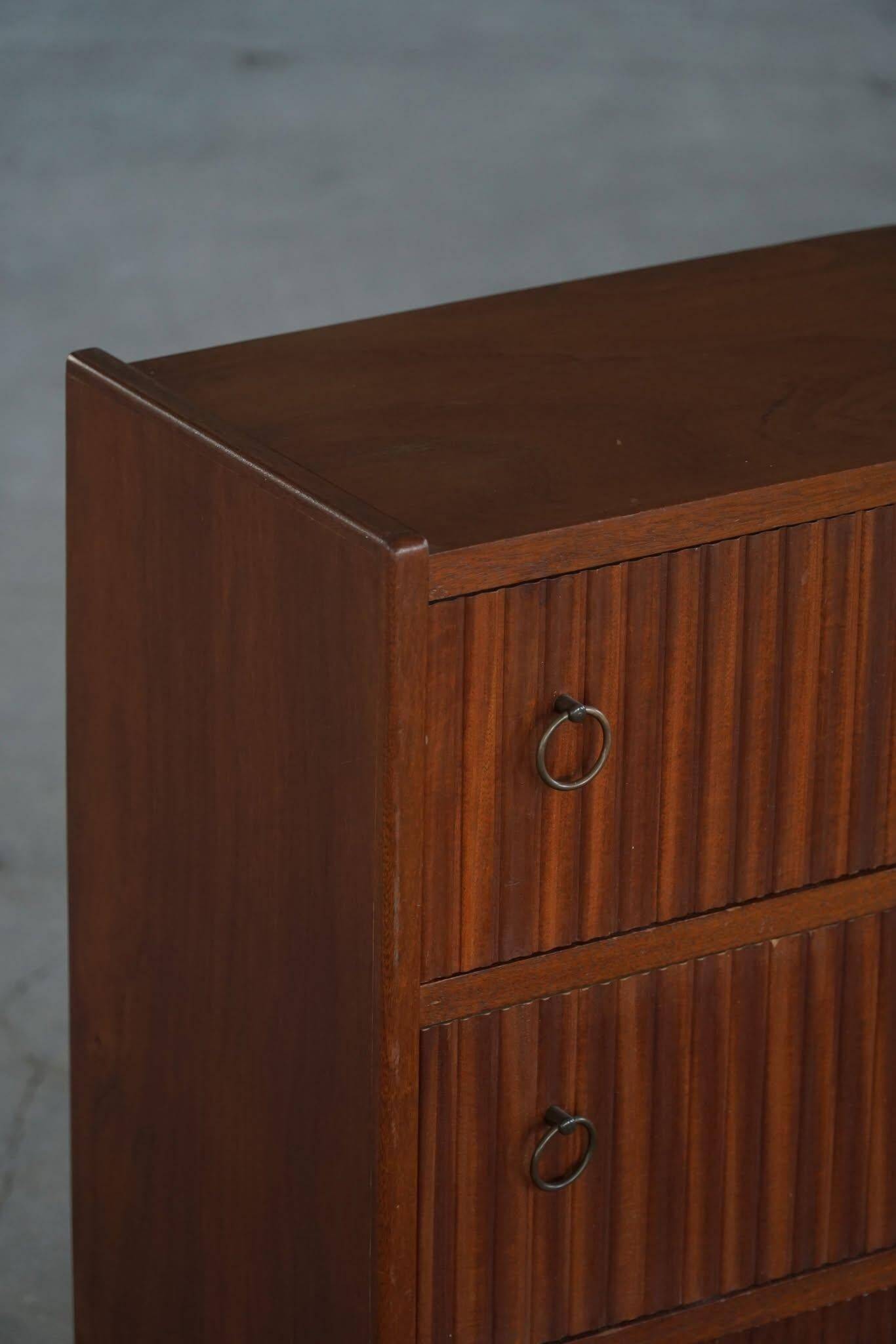 Modern Danish, Mahogany Commode, Frits Henningsen, 1940s