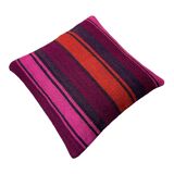 Housse de coussin en kilim turc vintage, 40 x 40 cm