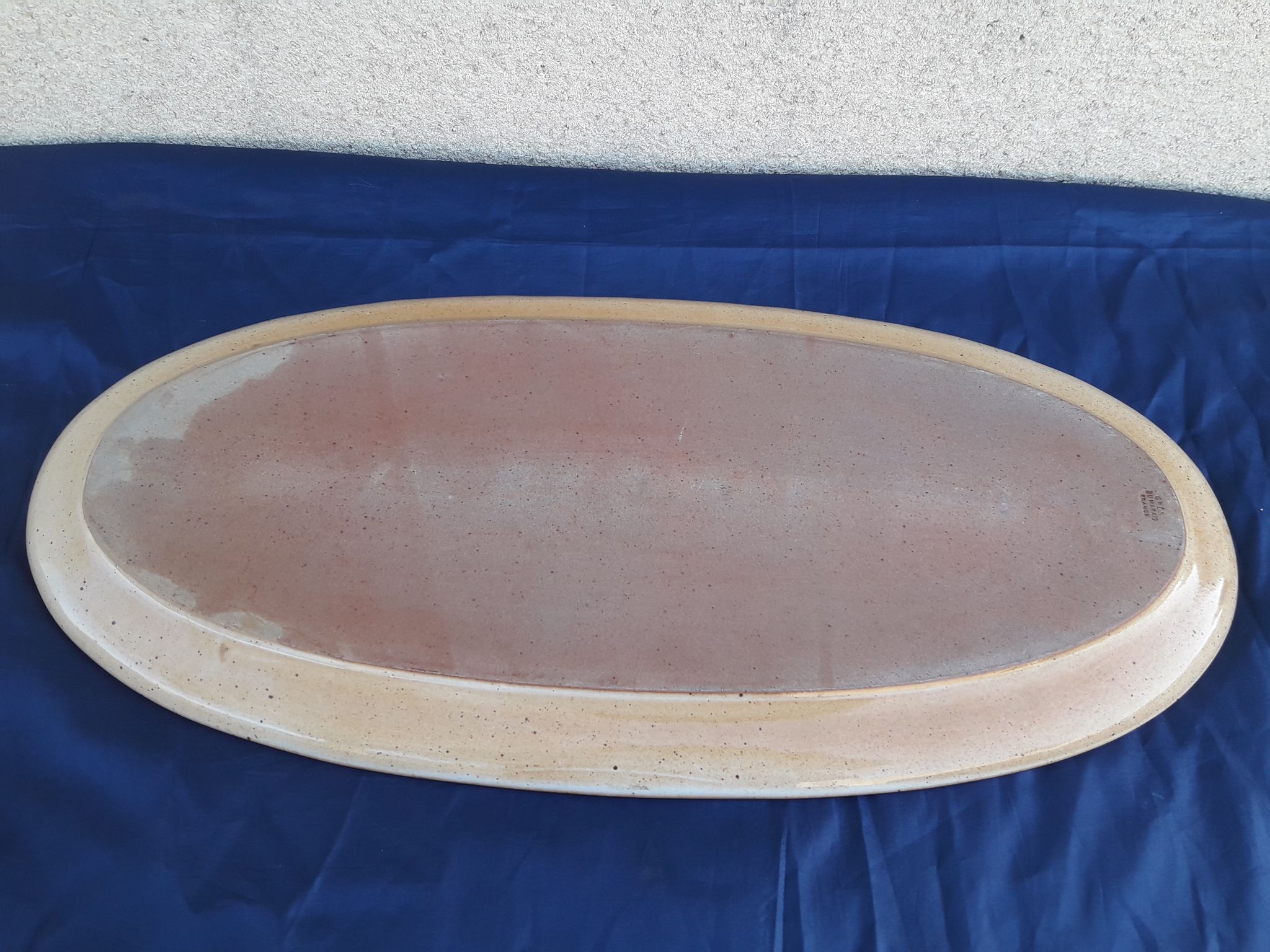 Marsh sandstone oval fish dish l 57 cm