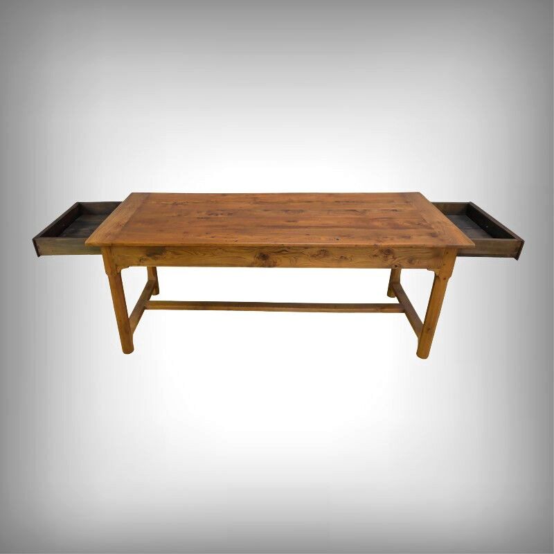 Table de ferme en frêne et chêne – 2ème partie XIXe