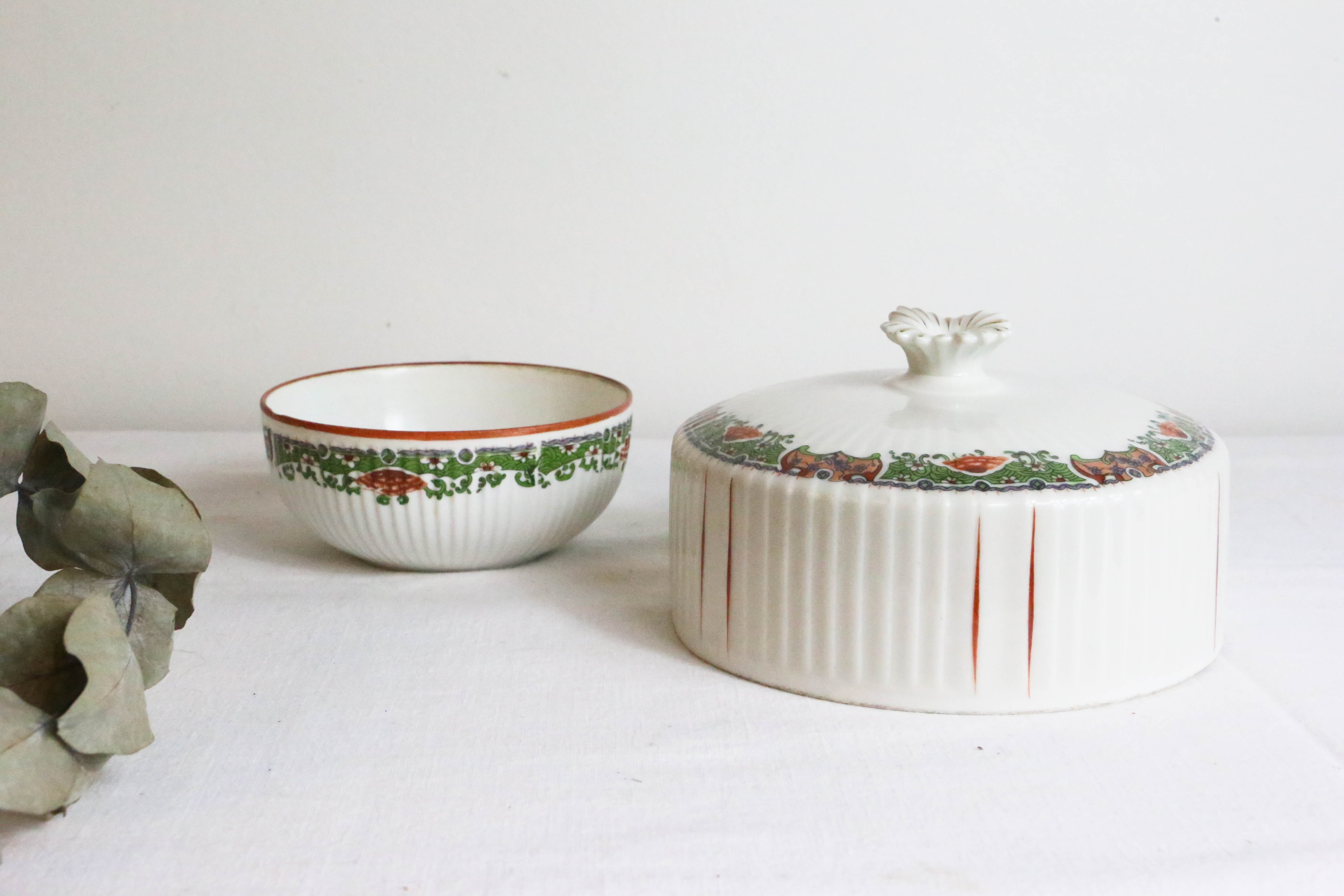 Butter maker in anvcian porcelain, vintage, France
