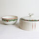Butter maker in anvcian porcelain, vintage, France