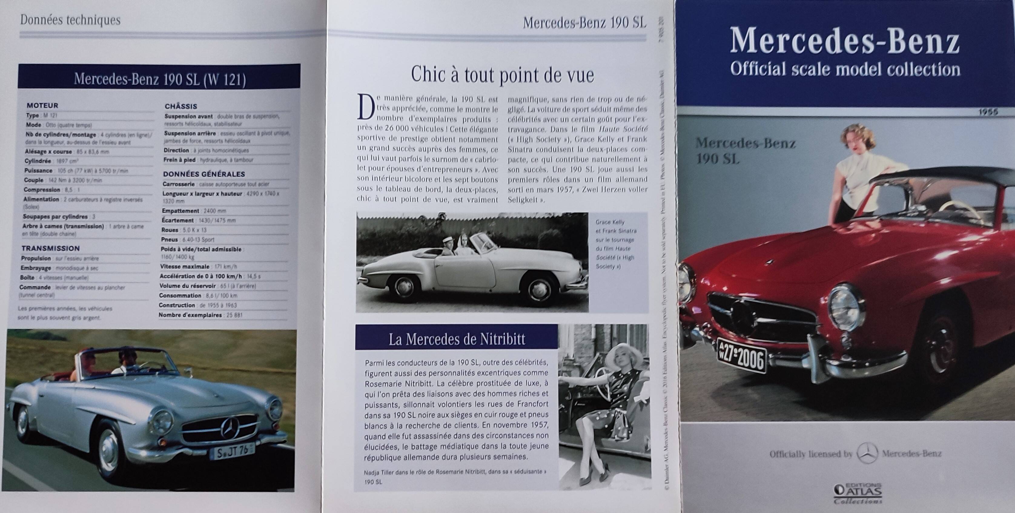 Mercedes 190 SL (1955) 1:43 scale