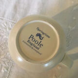 Vintage milk jug and sugar bowl set by Poole Pottery England 1980