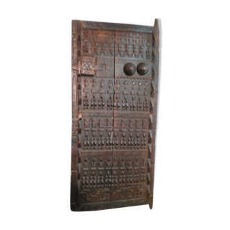 Old Dogon attic door