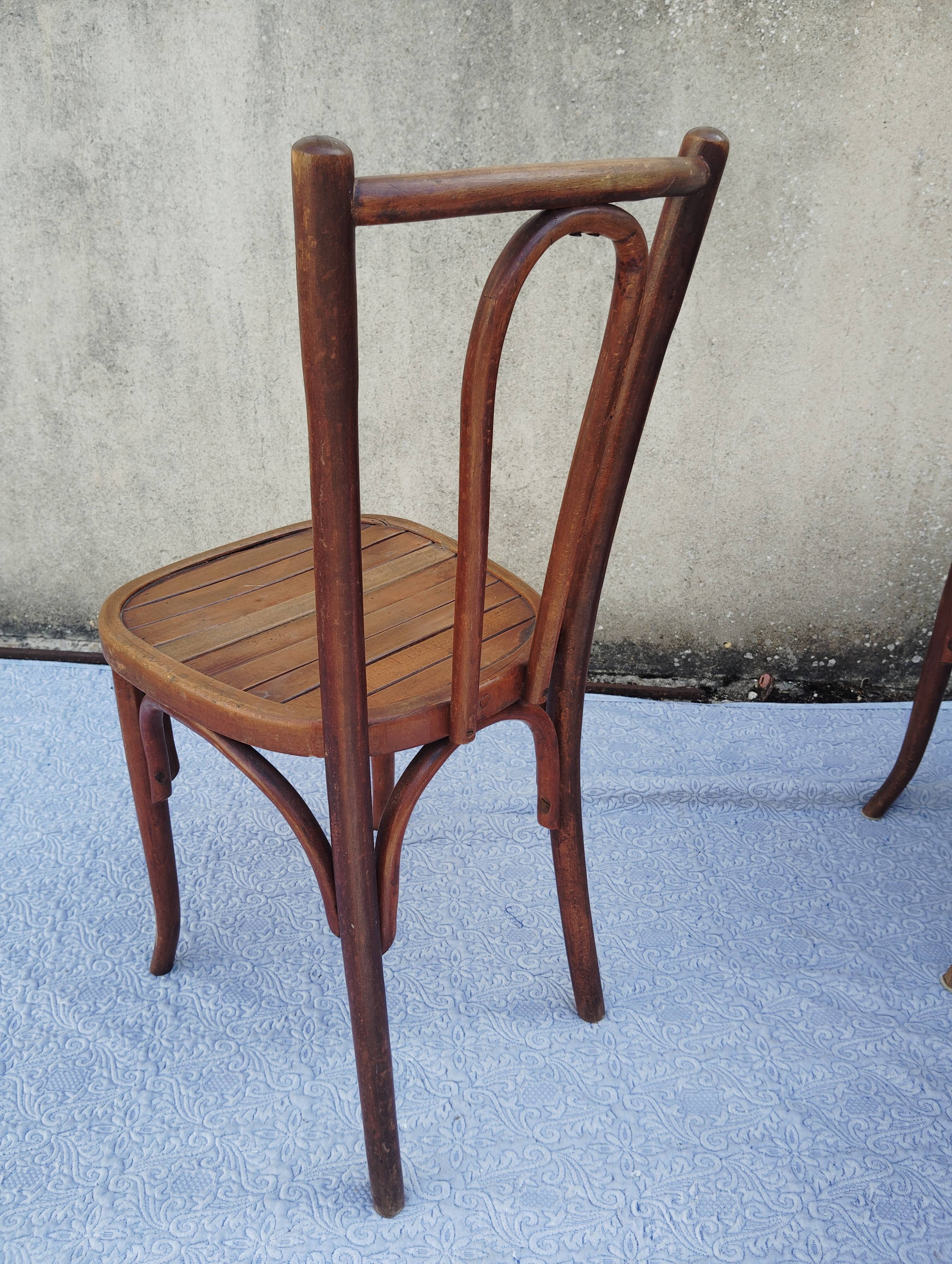 Set of 5 Luterma bistro chairs.