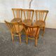 Set of 5 vintage bistro chairs