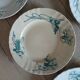 10 antique ironstone dinner plates