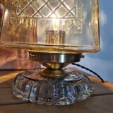 Amber yellow table lamp