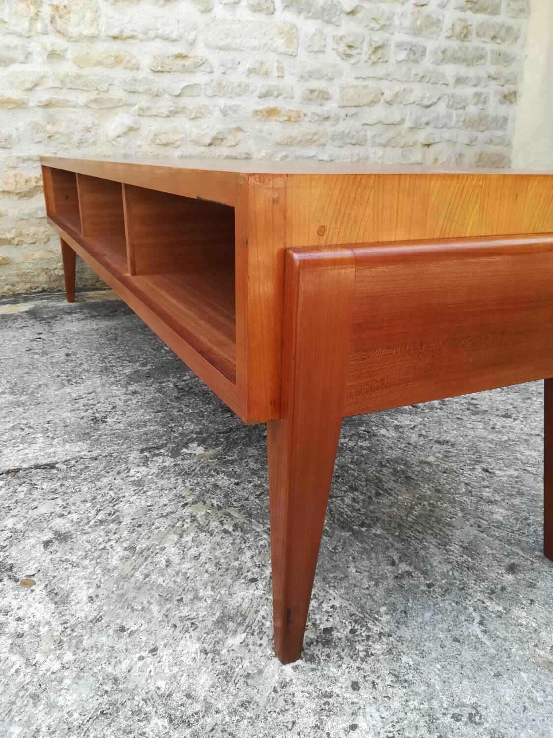 Low teak sideboard