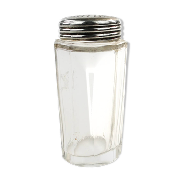 Mid-century modern salt shaker, glass, Germany, 1950s