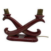 St clément candlestick lamp. bordeaux art deco ceramic