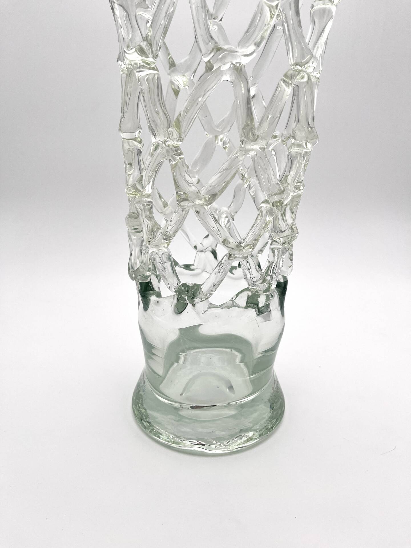 Vase Cage XXL - Murano Crystal Sculptural - 40cm - 1960-70