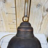 Antique English copper desk lamp