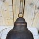 Antique English copper desk lamp