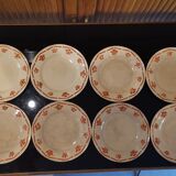 6 old FB dessert plates for Fénal Badonviller