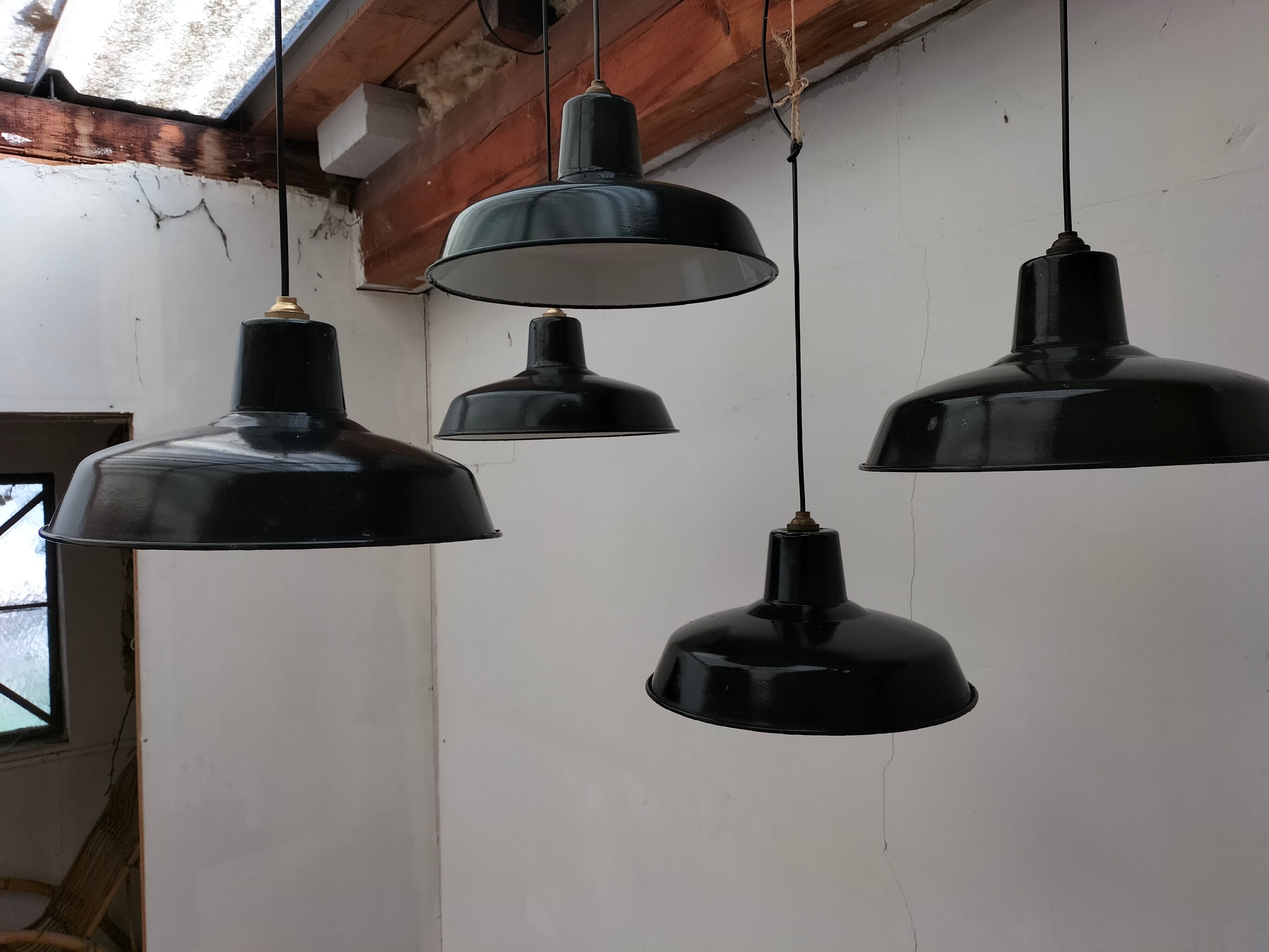 Set of 5 hanging lamps