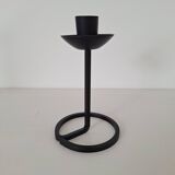 Black wrought iron candle holder