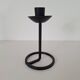 Black wrought iron candle holder