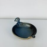 Ceramic bird catchall signed Valérien Taber Vallauris, ashtray.