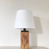 Very big lamp in sandstone built in sandstone of Raymonde Leduc 1970