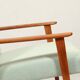 Vintage fauteuil rétro style blue bébé 1970 milieu de siècle modern design fauteuil de salon rénové