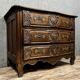 important curved Lyonnaise chest of drawers Louis XV period in solid walnut circa 1750