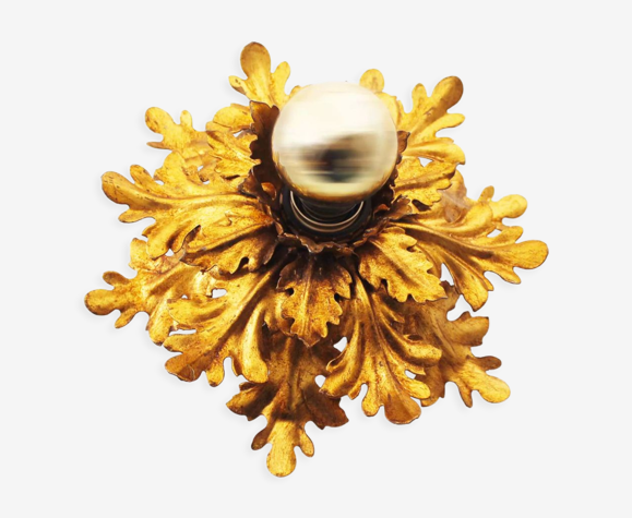 1960's Gilt 'Florentine' Ceiling of wall light by Banci Firenze