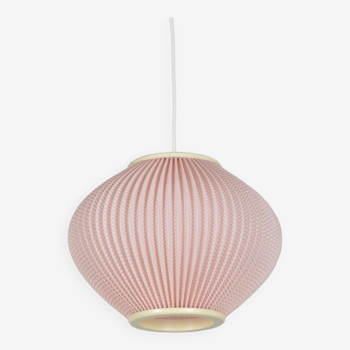 Lampe suspendue danoise à abat-jour en perles conçue par Lars Schiøler pour Hoyrup, années 1960