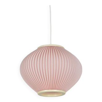 Lampe suspendue danoise à abat-jour en perles conçue par Lars Schiøler pour Hoyrup, années 1960