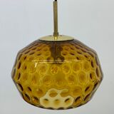 Limburg Glashutte glass hanging lamp , 1970