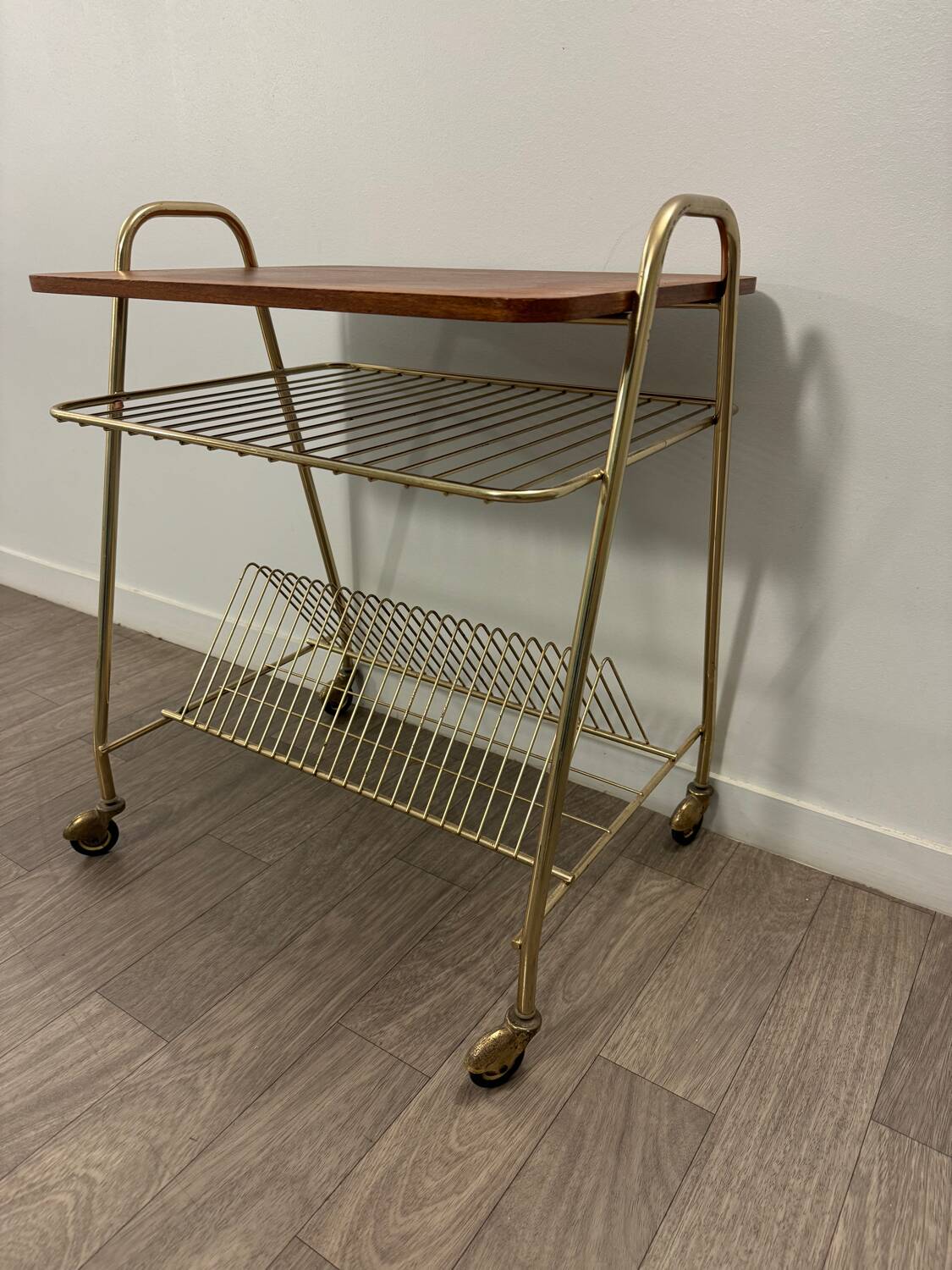 60s vinyl record trolley