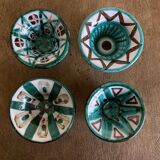 Set of 4 Robert Picault Vallauis 1960 cups