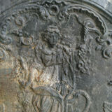 Cousance cast iron chimney plate