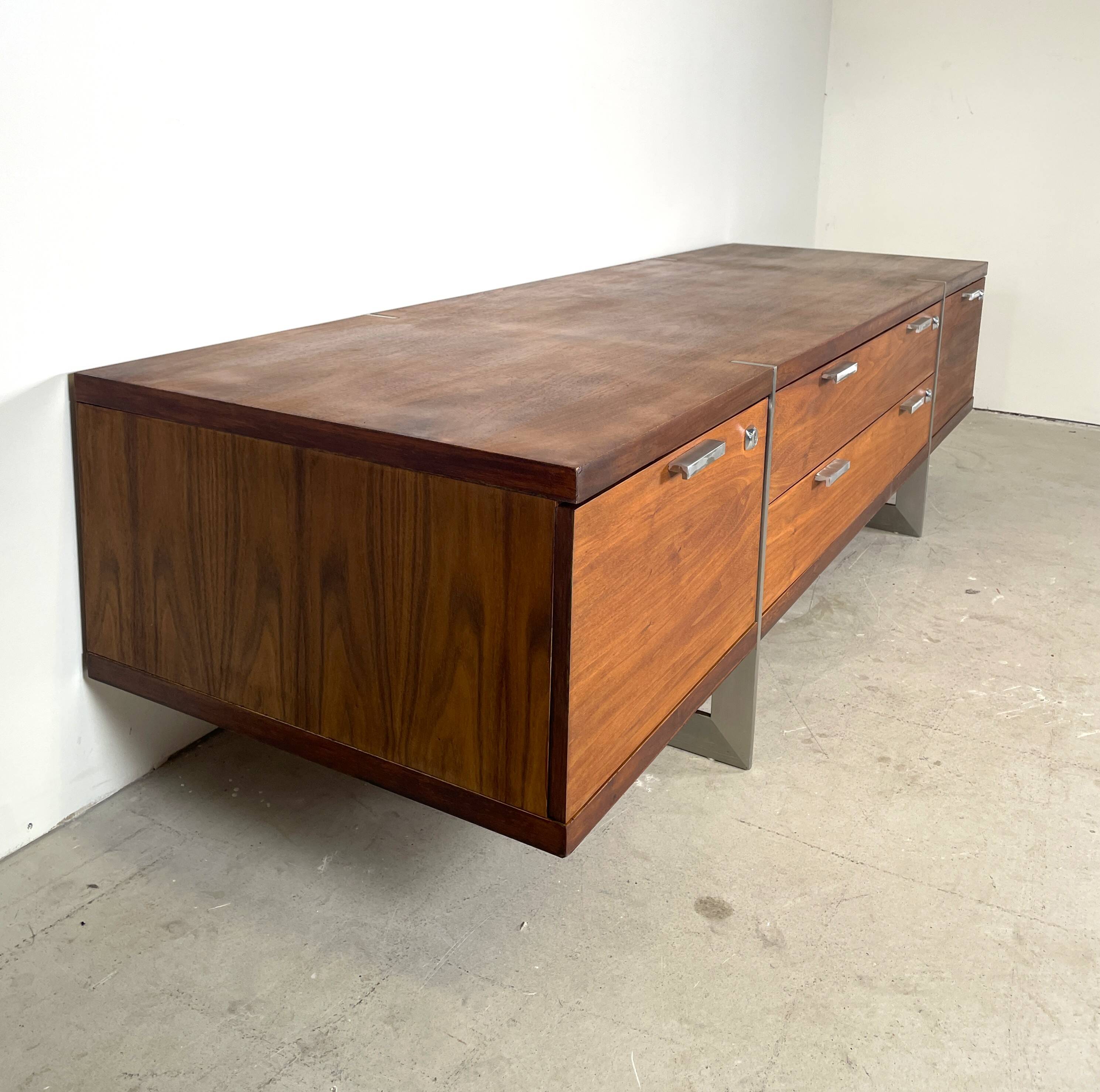 Vintage sideboard on stainless steel legs