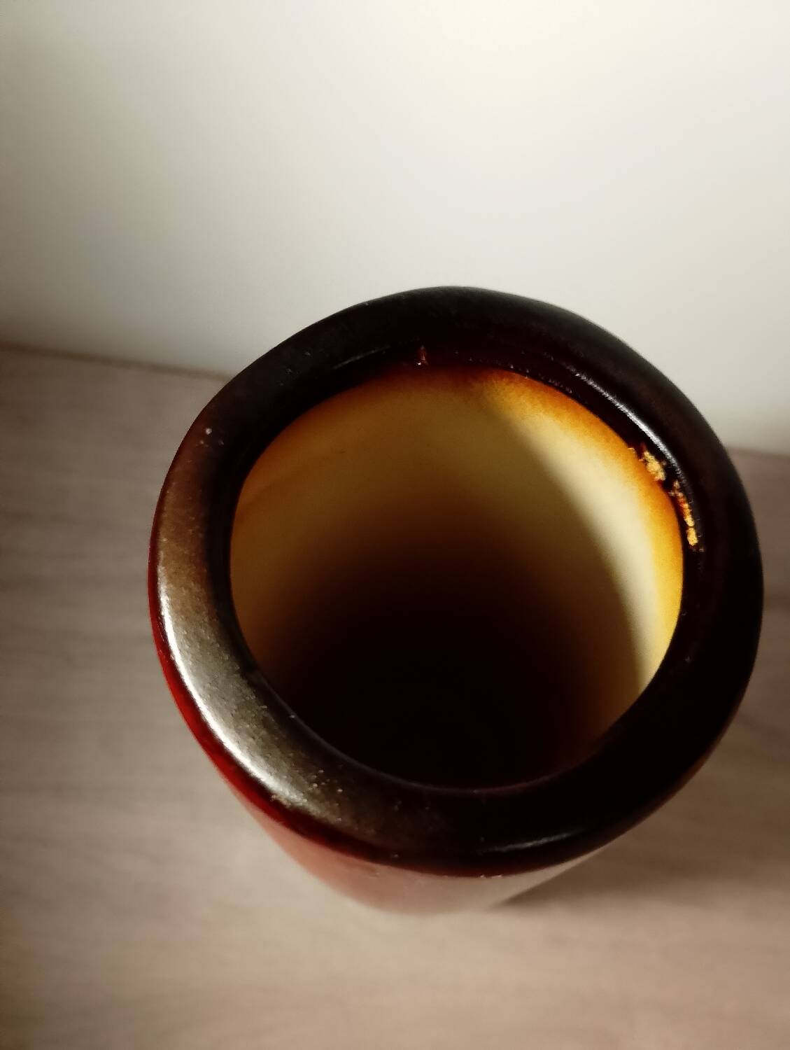 Roll vase attributed to the Montjoye Legras factory.