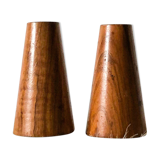 Wooden salt and pepper