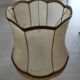 Vintage lampshade in stretched skin