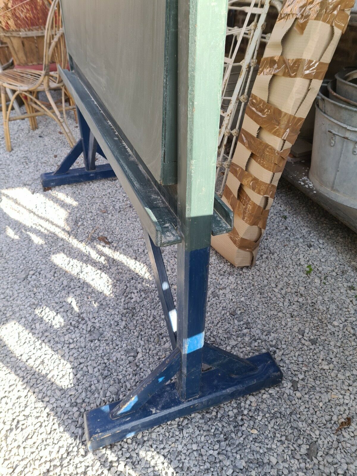 Double-sided wooden school board