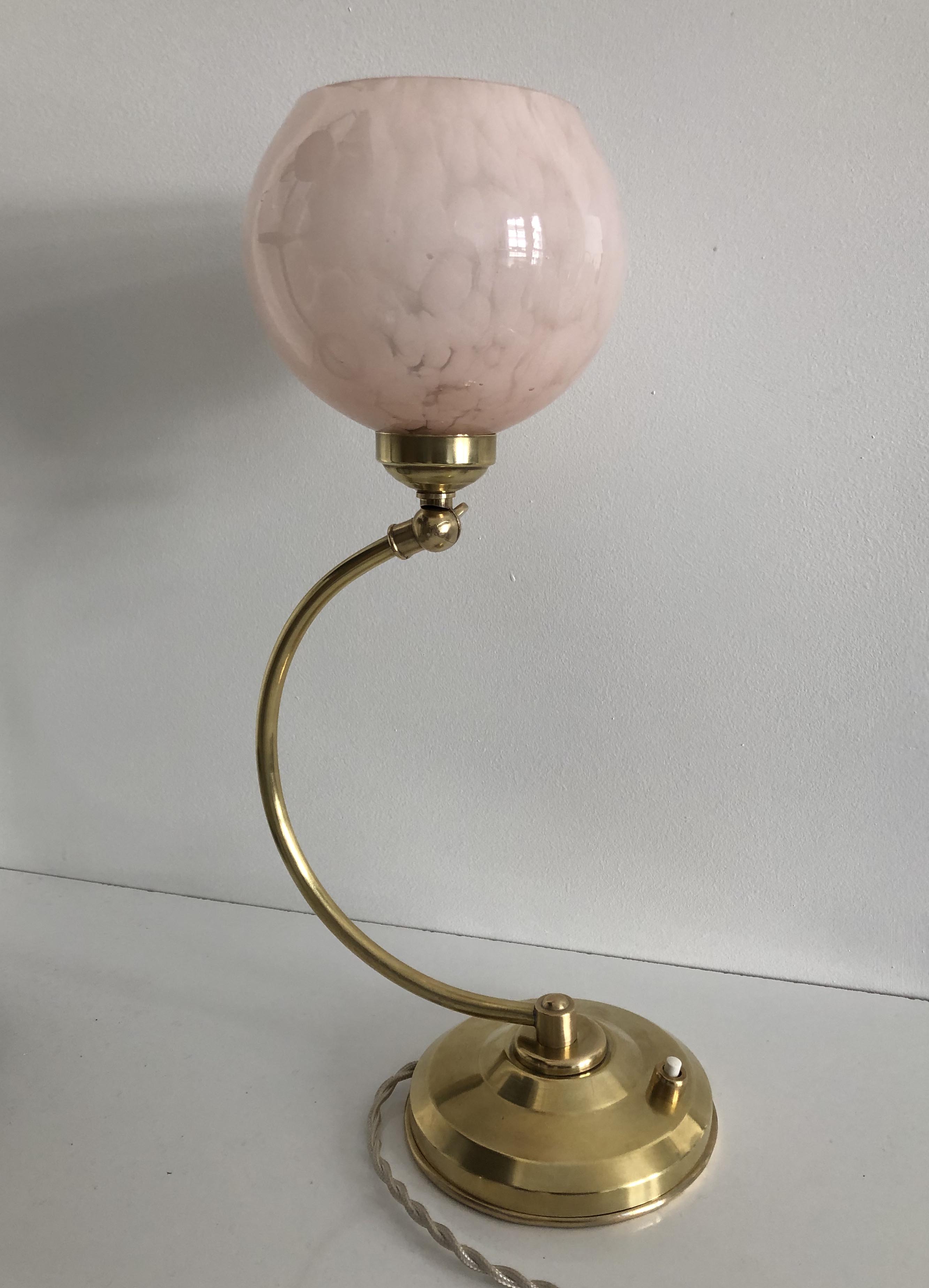Old articulated bedside lamp