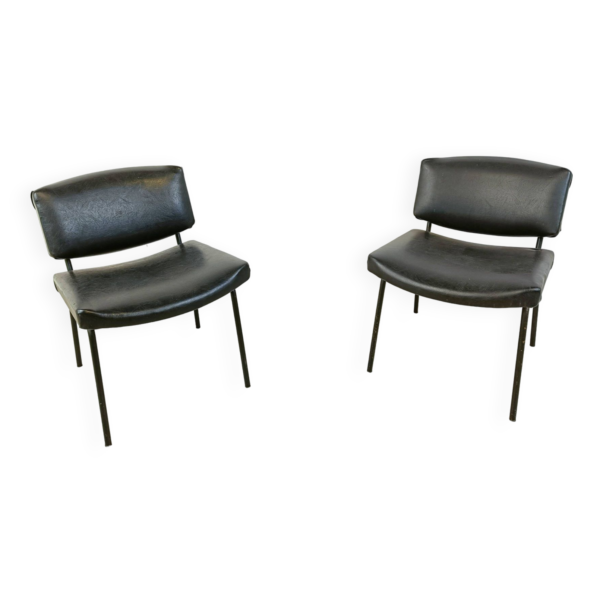 Vintage Conseil Chairs by Pierre Guariche 1950's, France