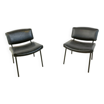 Vintage Conseil Chairs by Pierre Guariche 1950's, France