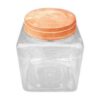 Old candy pot glass