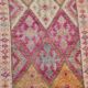 3x13 Pink Hallway Turkish Runner Rug,94x409Cm